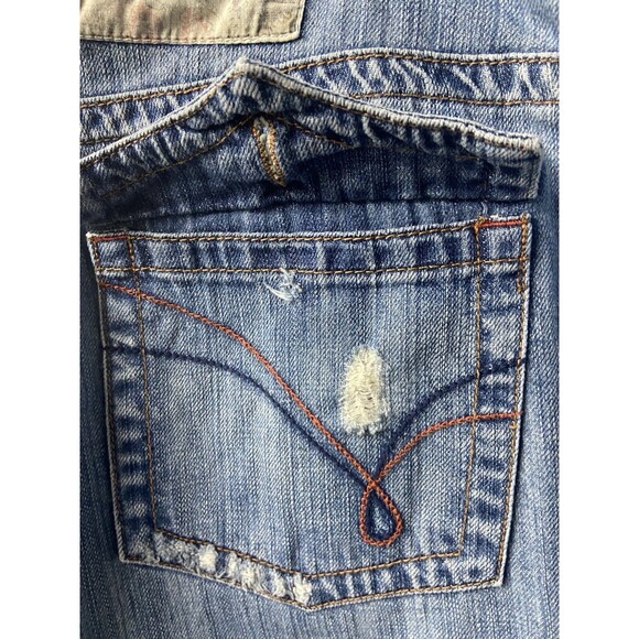 Lane Bryant Venezia Boot Cut Jeans Women's 28 Embellished Patchwork Distressed - Picture 8 of 9